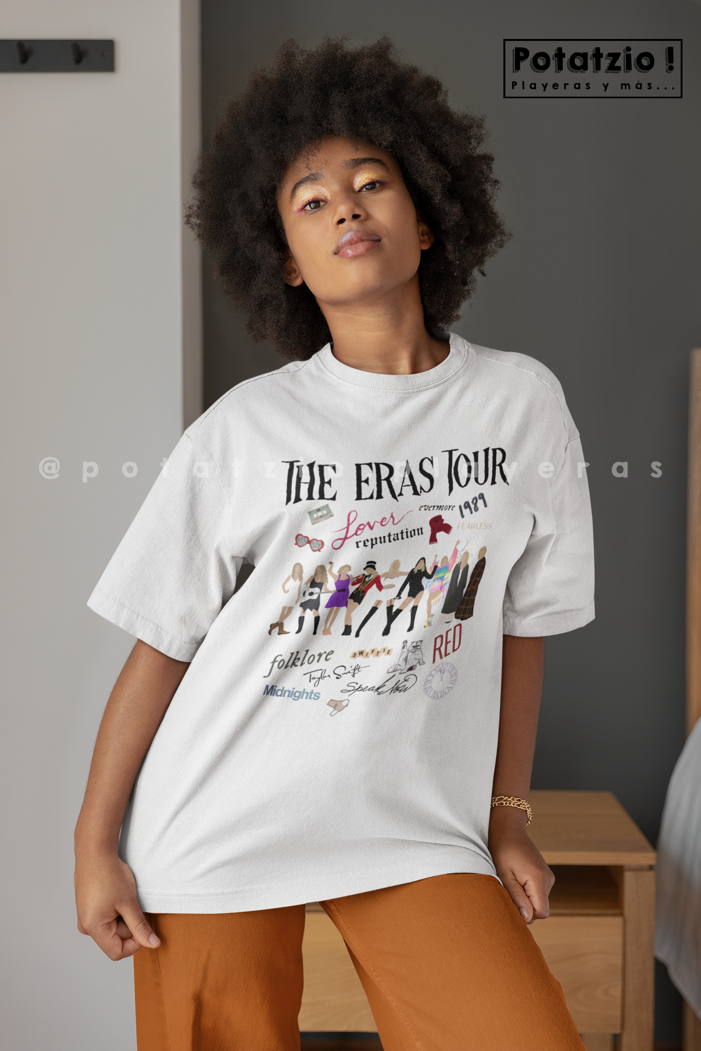 Albumes Cartoon The Eras Tour Taylor Swift (3 colores / unisex)