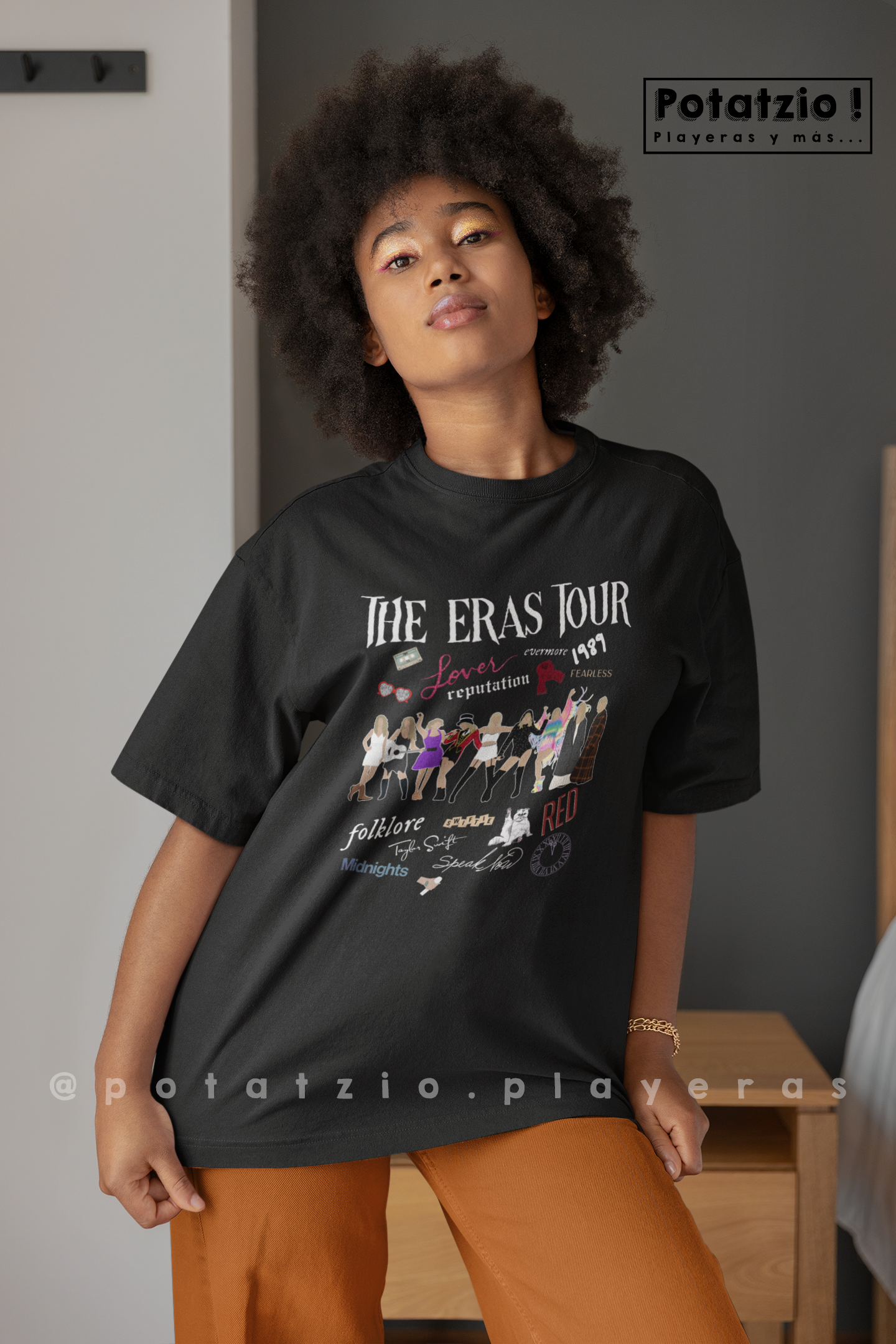 Albumes Cartoon The Eras Tour Taylor Swift (3 colores / unisex)