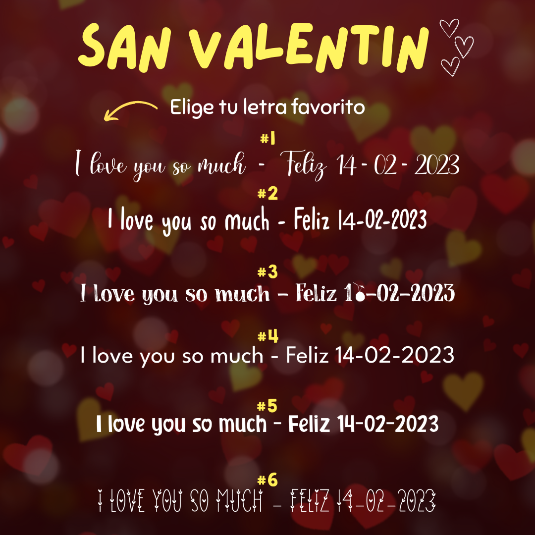 Mousepad personalizado con fondo - San Valentín