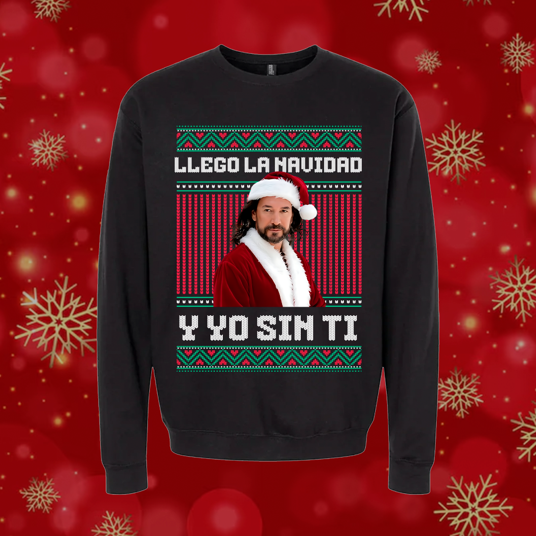 El Buki Llego Navidad y yo sin ti Norteñas Navidad Ugly Suéter