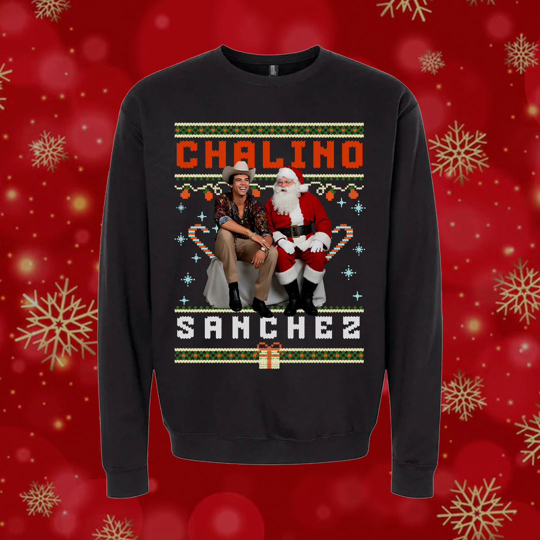 Chalino Sanchez y Santa Norteñas Navidad Ugly Suéter