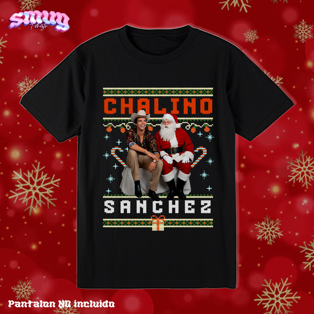 Chalino Sanchez y Santa Norteñas Navidad Ugly Suéter