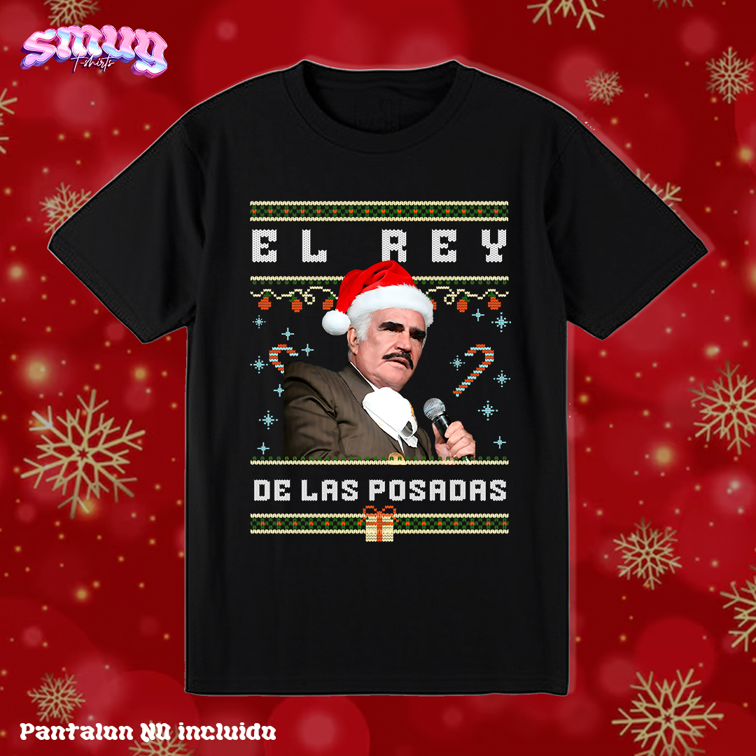 Vicente Fernández Chente el rey de las posadas Norteñas Navidad Ugly Suéter