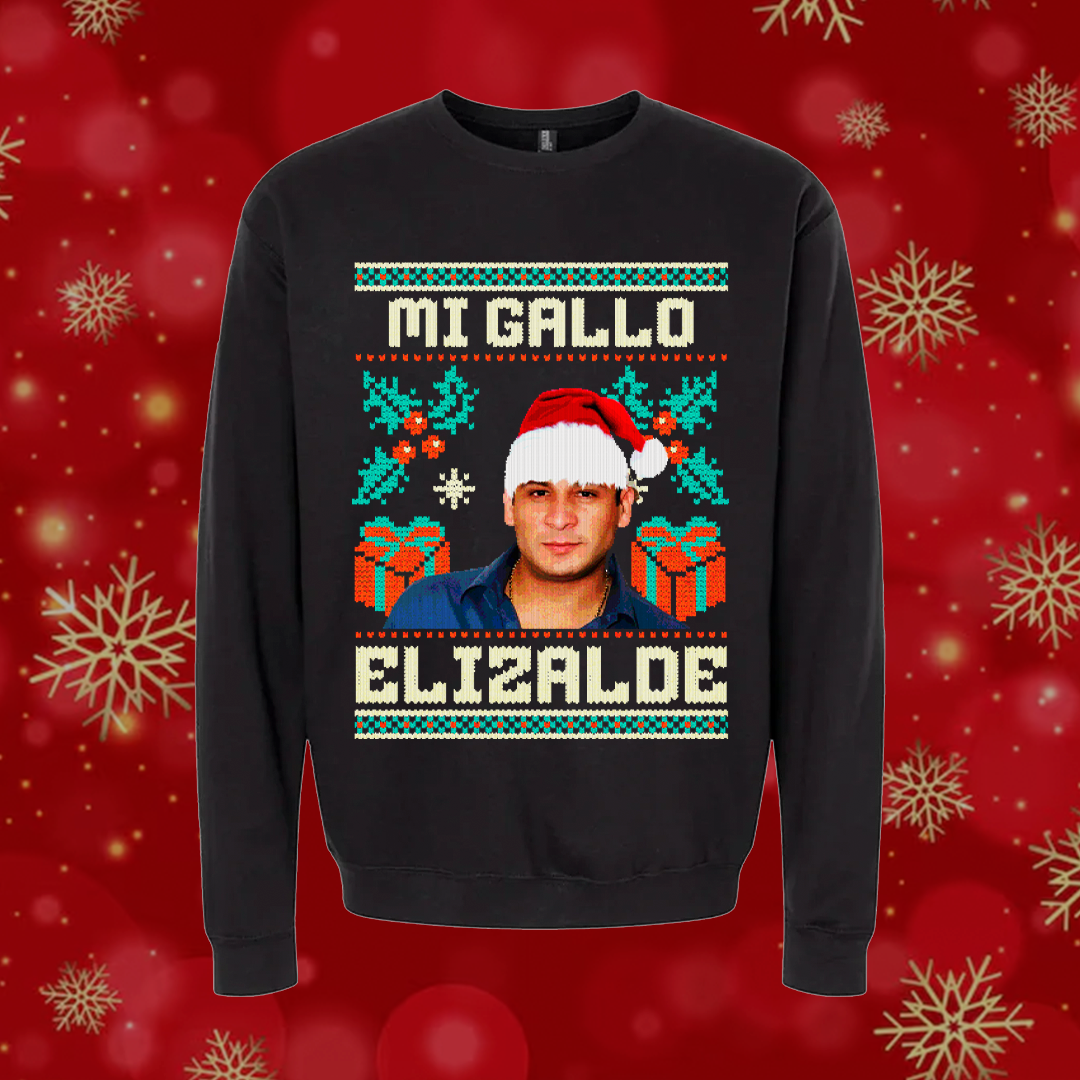 Mi gallo Elizalde Valentín Norteñas Navidad Ugly Suéter