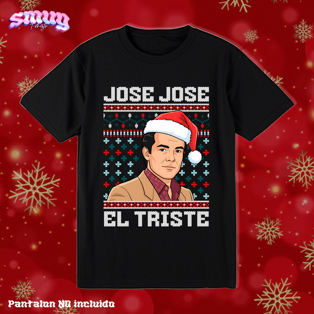 José José el triste Norteñas Navidad Ugly Suéter