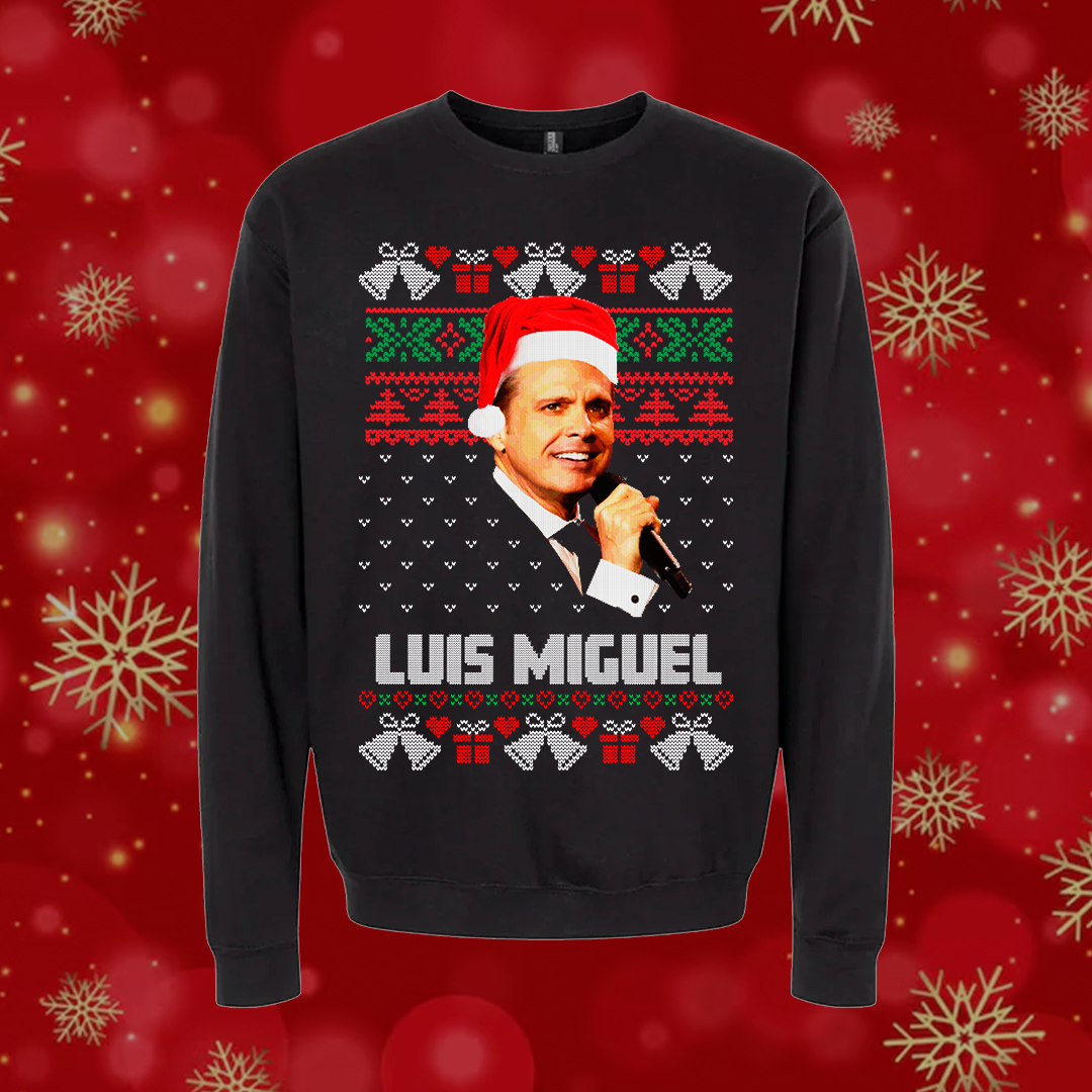 Luis Miguel el sol Norteñas Navidad Ugly Suéter
