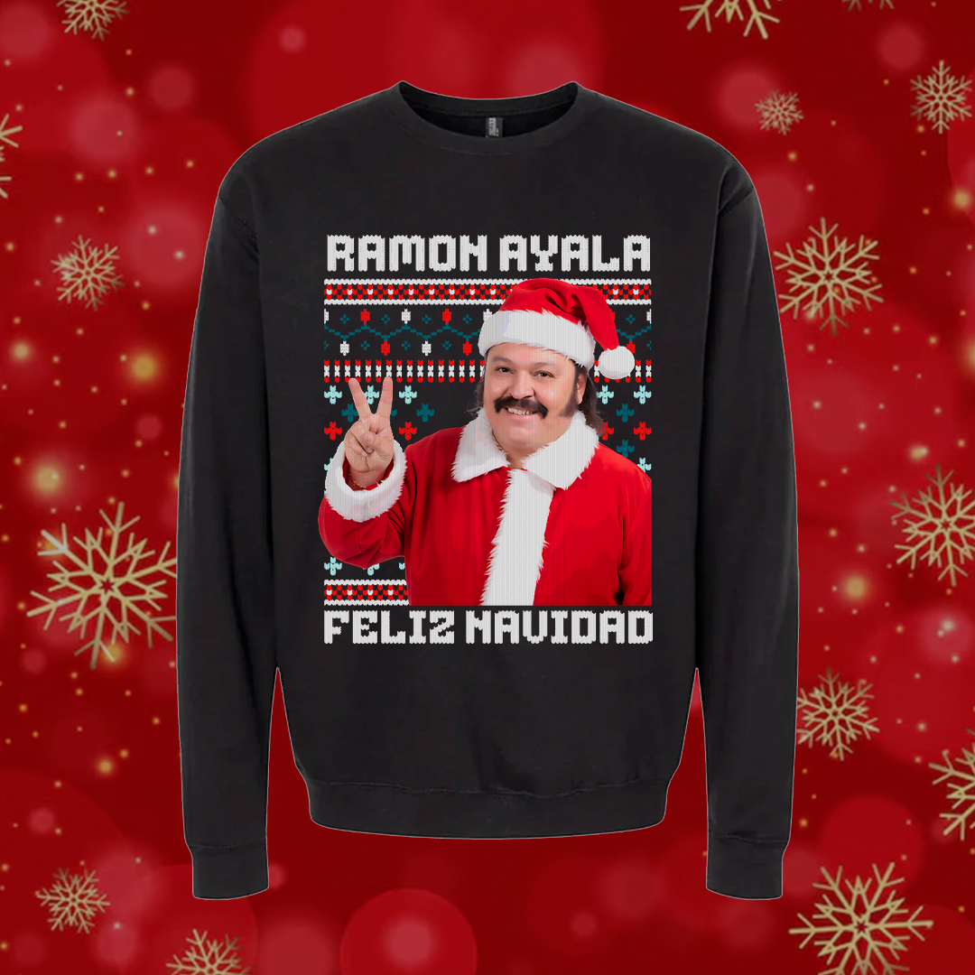 Ramón Ayala feliz Navidad Norteñas Navidad Ugly Suéter