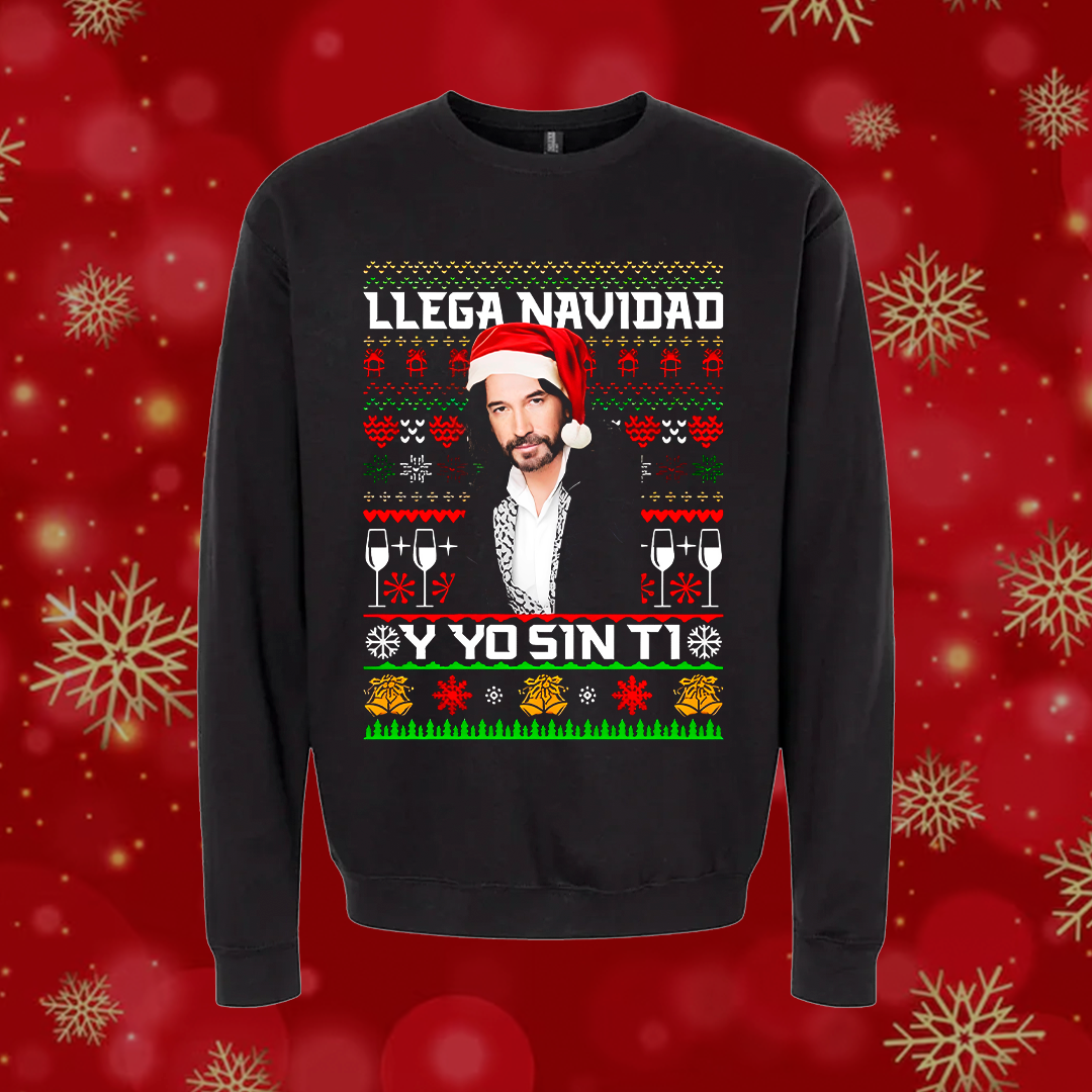 El Buki Llego Navidad y yo sin ti Norteñas Navidad Ugly Suéter