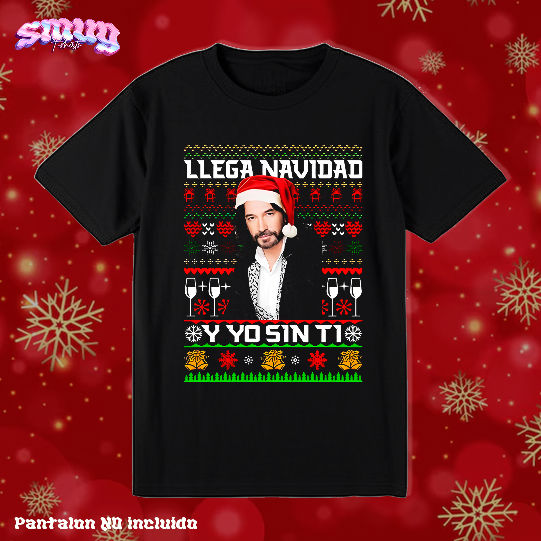 El Buki Llego Navidad y yo sin ti Norteñas Navidad Ugly Suéter
