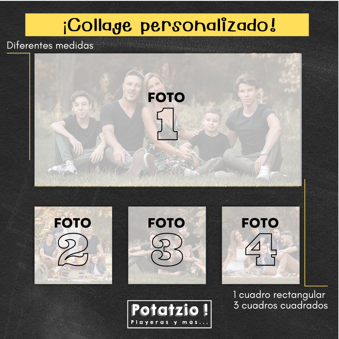 "Dalia" - Collage de cuadros (4 piezas)